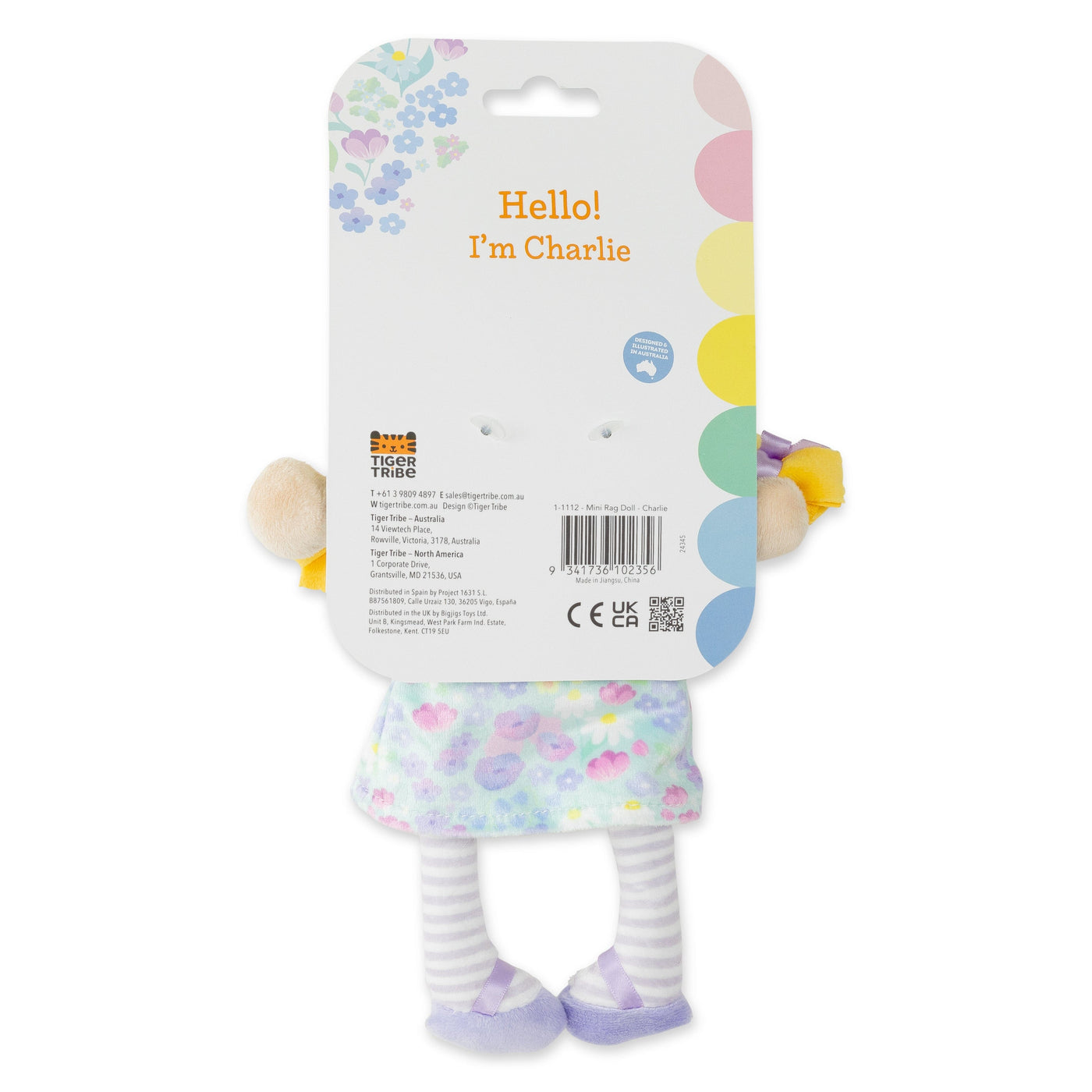 Tiger Tribe - Mini Rag Doll | Charlie Doll Tiger Tribe 