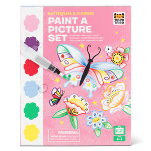 Tiger Tribe - Paint-a-Picture Set | Butterflies & Flowers