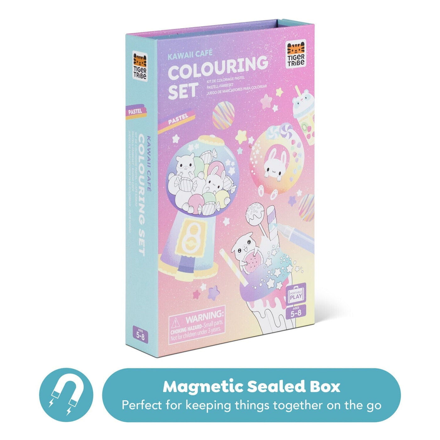 Tiger Tribe - Pastel Colouring Set | Kawaii Cafe Activity & Craft Tiger Tribe 