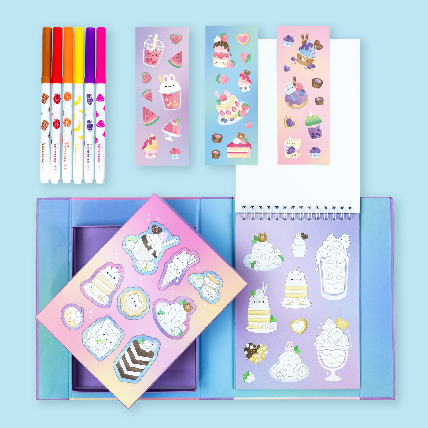 Tiger Tribe - Scented Stacks Of Stickers | Dreamy Desserts Activity & Craft Tiger Tribe 