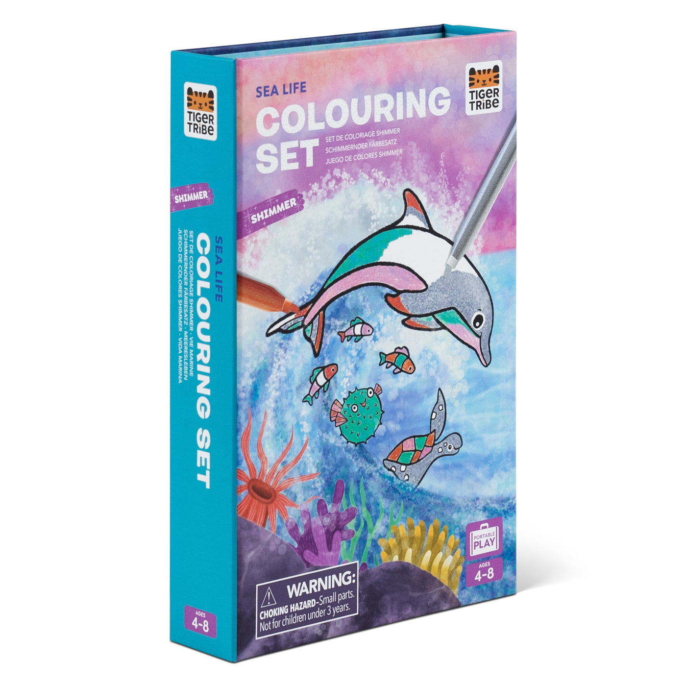 Tiger Tribe - Shimmer Colouring Set - Sea Life Activity & Craft Tiger Tribe 