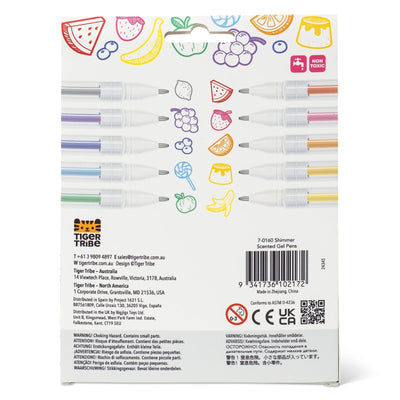 Tiger Tribe - Shimmer Scented Gel Pens Activity & Craft Tiger Tribe 