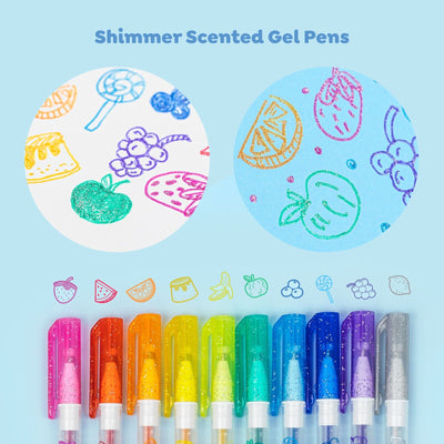 Tiger Tribe - Shimmer Scented Gel Pens Activity & Craft Tiger Tribe 
