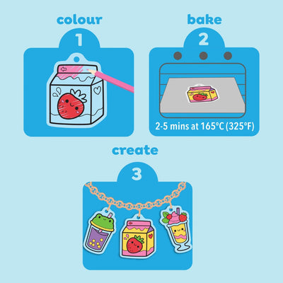 Tiger Tribe - Shrinkorama Charm Bracelet | Kawaii Drinks Activity & Craft Tiger Tribe 