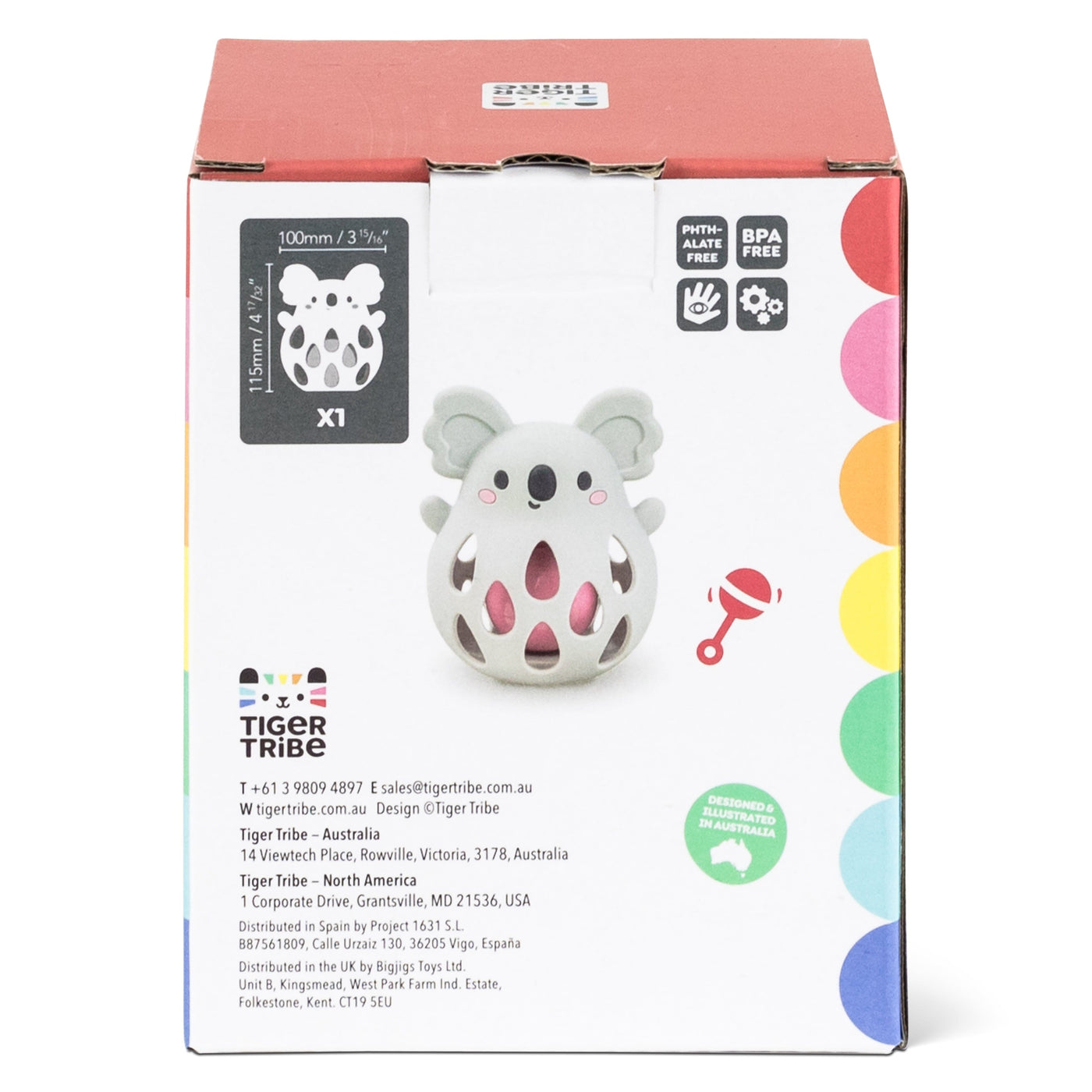 Tiger Tribe - Silicone Rattle | Koala Rattle Tiger Tribe 