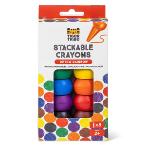 Tiger Tribe - Stackable Crayons | Retro Rainbow