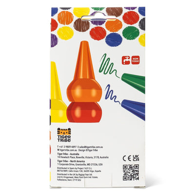 Tiger Tribe - Stackable Crayons | Retro Rainbow Activity & Craft Tiger Tribe 