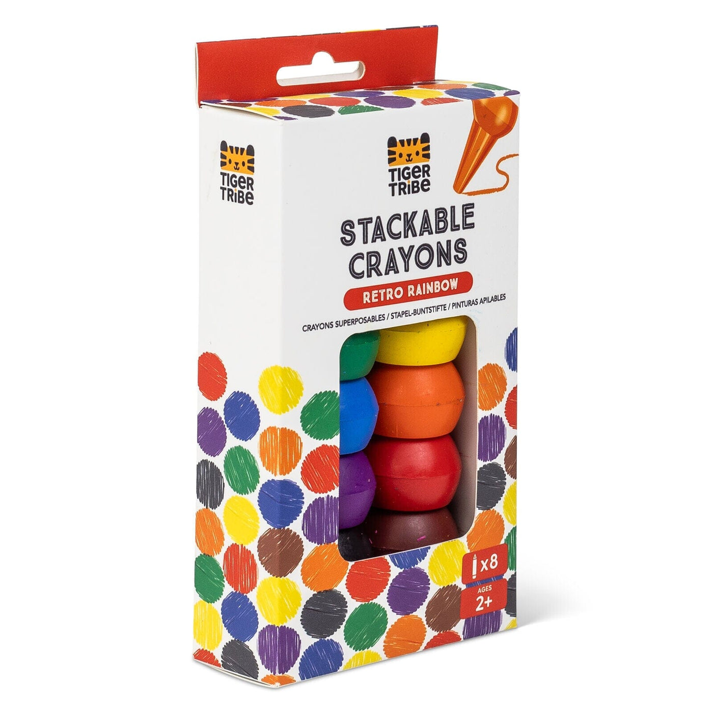 Tiger Tribe - Stackable Crayons | Retro Rainbow Activity & Craft Tiger Tribe 