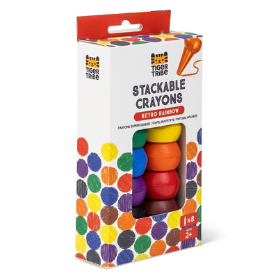Tiger Tribe - Stackable Crayons | Retro Rainbow Activity & Craft Tiger Tribe 