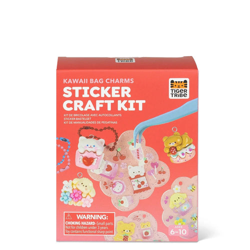 Tiger Tribe - Sticker Craft Kit - Kawaii bag Charms