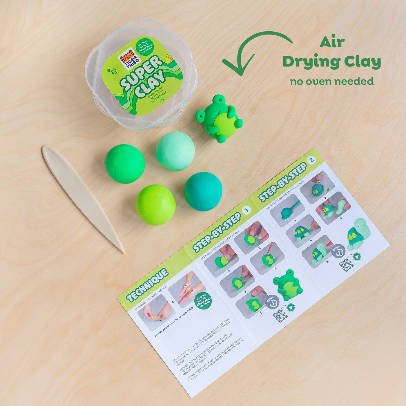Tiger Tribe - Super Clay | Jungle (Greens) Activity & Craft Tiger Tribe 