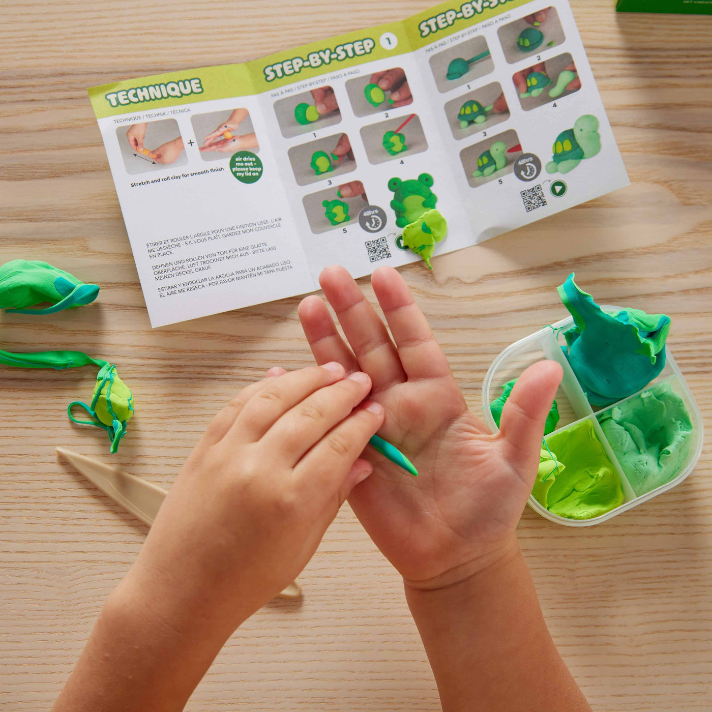 Tiger Tribe - Super Clay | Jungle (Greens) Activity & Craft Tiger Tribe 