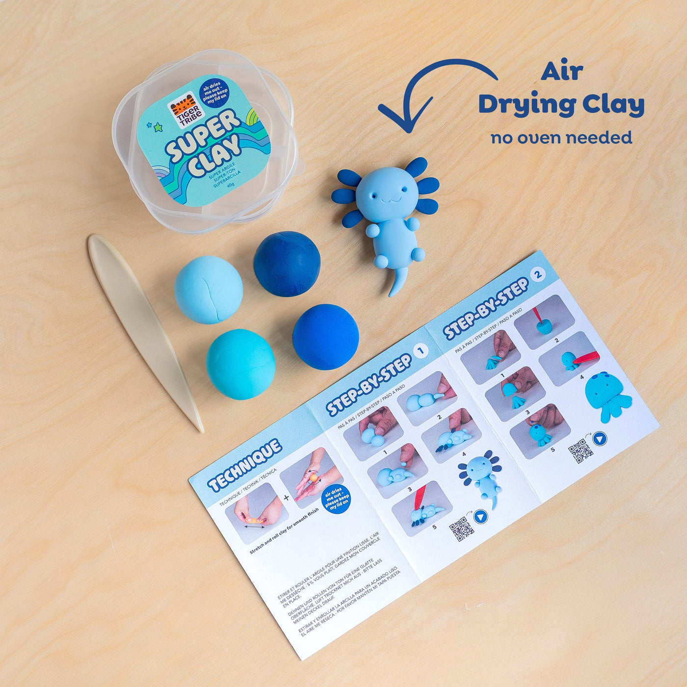 Tiger Tribe - Super Clay | Ocean (Blues) Activity & Craft Tiger Tribe 