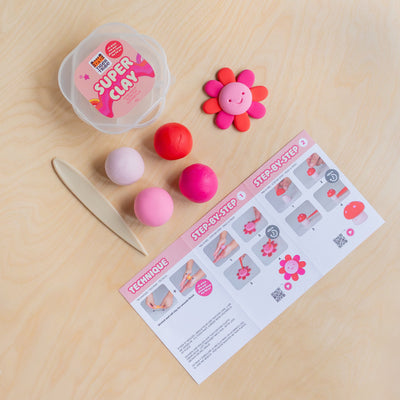 Tiger Tribe - Super Clay | Sunset (Pink + Red) Activity & Craft Tiger Tribe 