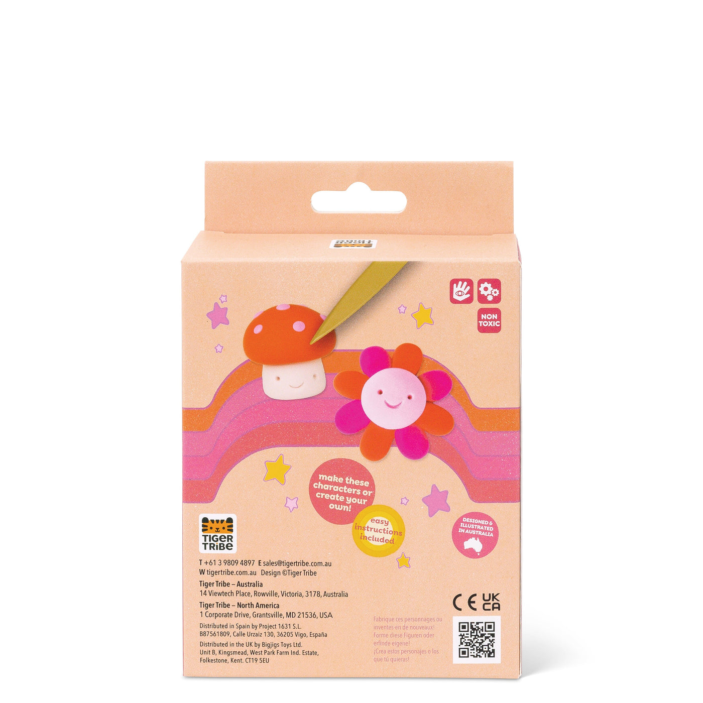 Tiger Tribe - Super Clay | Sunset (Pink + Red) Activity & Craft Tiger Tribe 