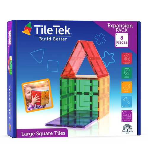 Tiletek - Large Square Tiles Set | 8 Piece