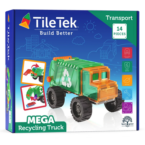 TileTek - Mega Recycling Truck | 14 Piece