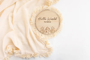 Timber Tinkers - Muslin Swaddle | Fringed