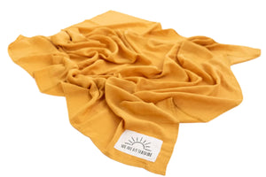 Timber Tinkers - Muslin Swaddle | You Are My Sunshine Mustard