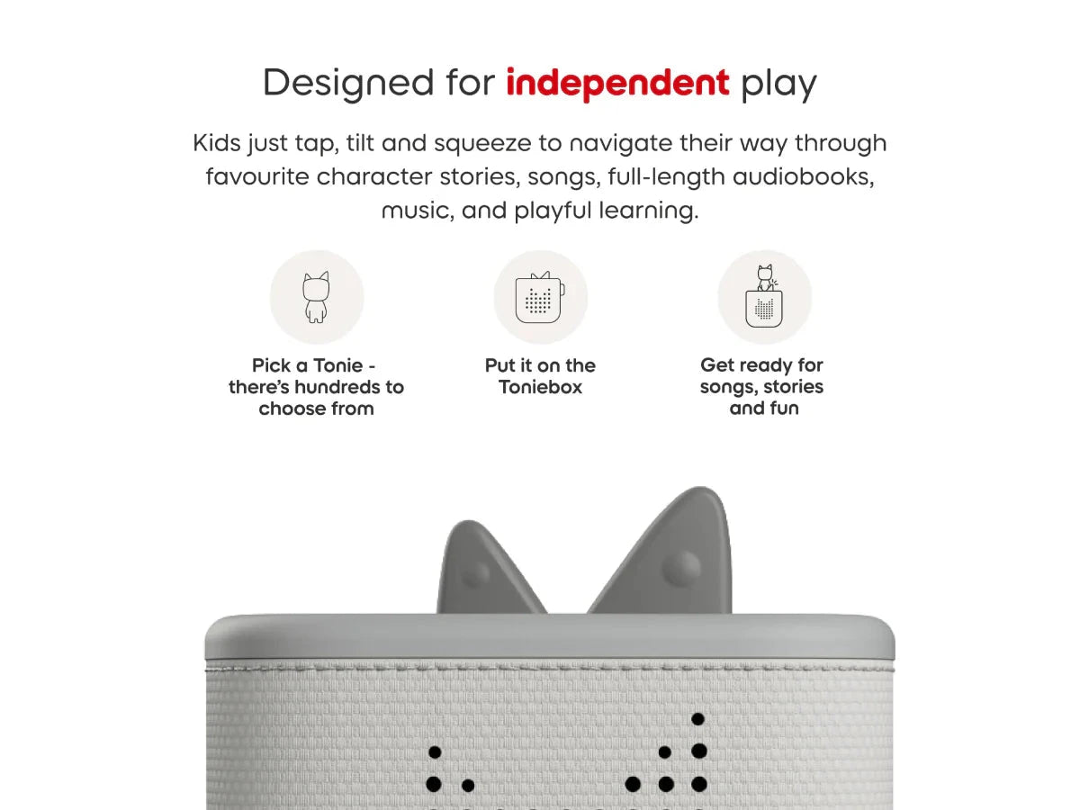 Tonies - Toniebox 2 Starter Set with Creative Tonie | Moon Grey Musical Toy Tonies 