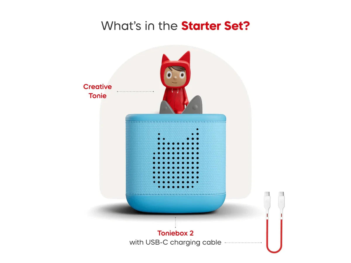 Tonies - Toniebox 2 Starter Set with Creative Tonie | Sky Blue Musical Toy Tonies 