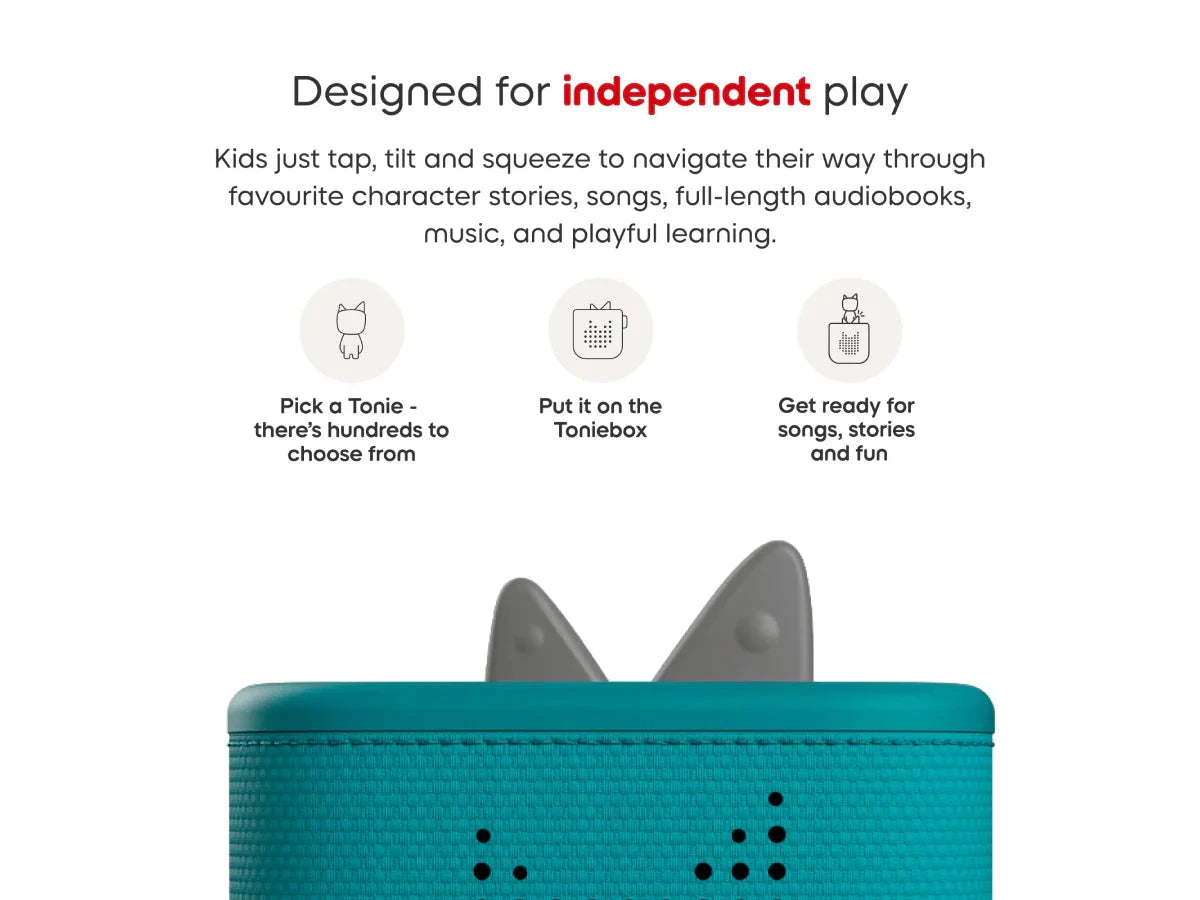 Tonies - Toniebox 2 Starter Set with Creative Tonie | Tropical Teal Musical Toy Tonies 