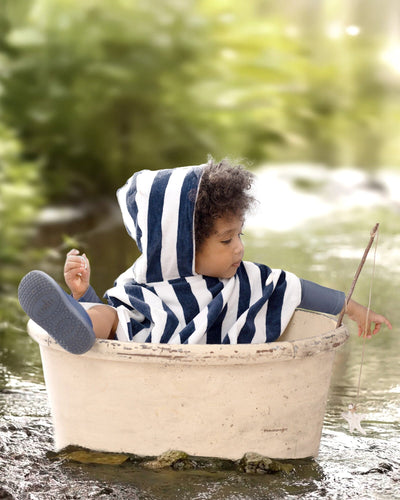 Toshi Beachcomber Hooded Towel - Moonlight Towel Toshi 