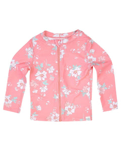 Toshi Classic Long Sleeve Full Zip Rashie - Scarlett