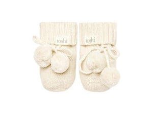 Toshi Organic Marley Booties - Cream