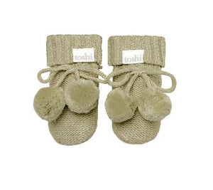 Toshi Organic Booties Marley - Olive