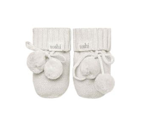 Toshi Organic Marley Booties - Pebble