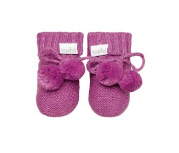 Toshi Organic Booties Marley - Violet Booties Toshi 