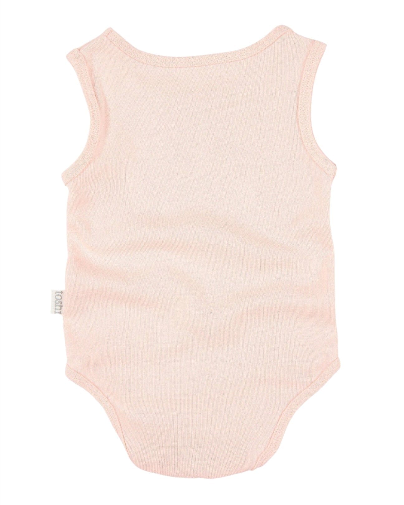 Toshi Organic Dreamtime Singlet Onesie - Blush Onesie Toshi 