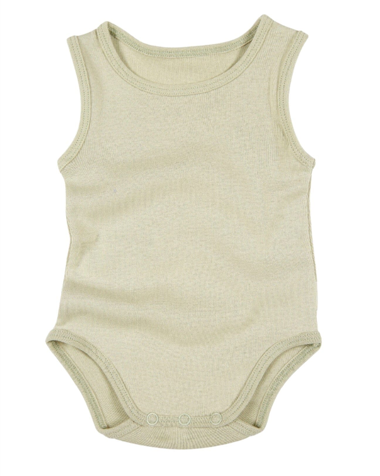 Toshi Organic Dreamtime Singlet Onesie - Thyme Onesie Toshi 