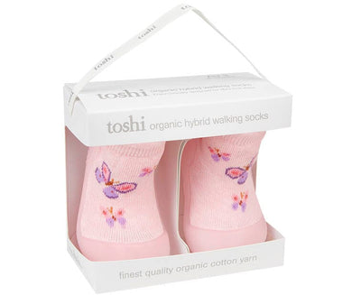 Toshi Organic Hybrid Walking Jacquard Socks - Butterfly Bliss Socks Toshi 