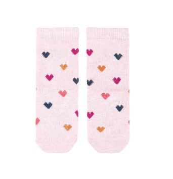 Toshi Organic Knee Jacquard Sock - Hearts