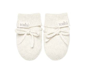 Toshi Organic Marley Mittens - Cream