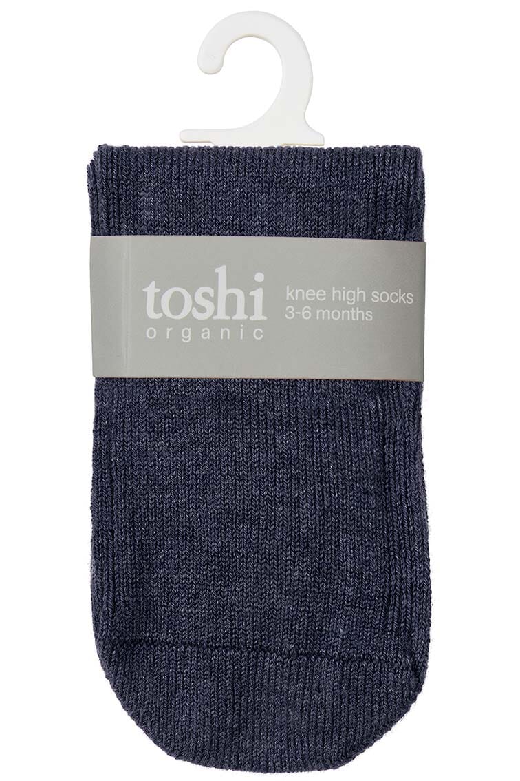 Toshi Organic Socks Knee Dreamtime - Ink Socks Toshi 