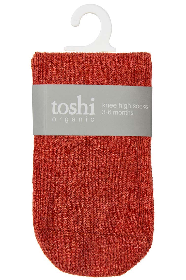 Toshi Organic Socks Knee Dreamtime - Saffron Socks Toshi 