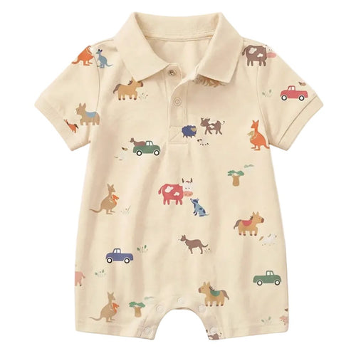 Toshi - Polo Arcadia Short Sleeve Onesie | Station Hands