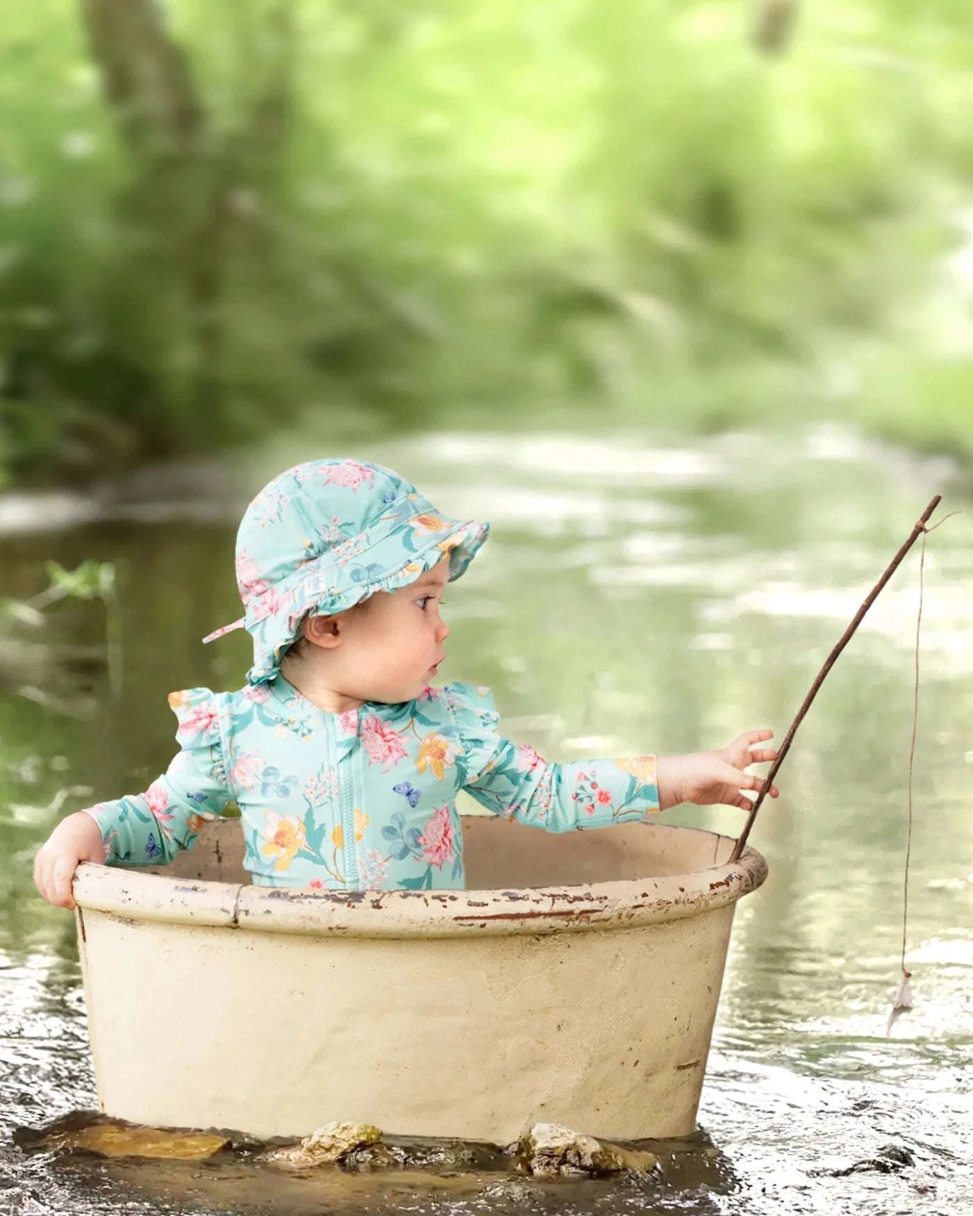 Toshi - Ripple Swim Bell Hat | Waratah Mint Swim Hats Toshi 