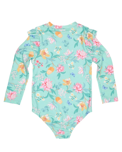 Toshi Ripple Swim Bodysuit - Waratah Mint One-Piece Swimsuit Toshi 