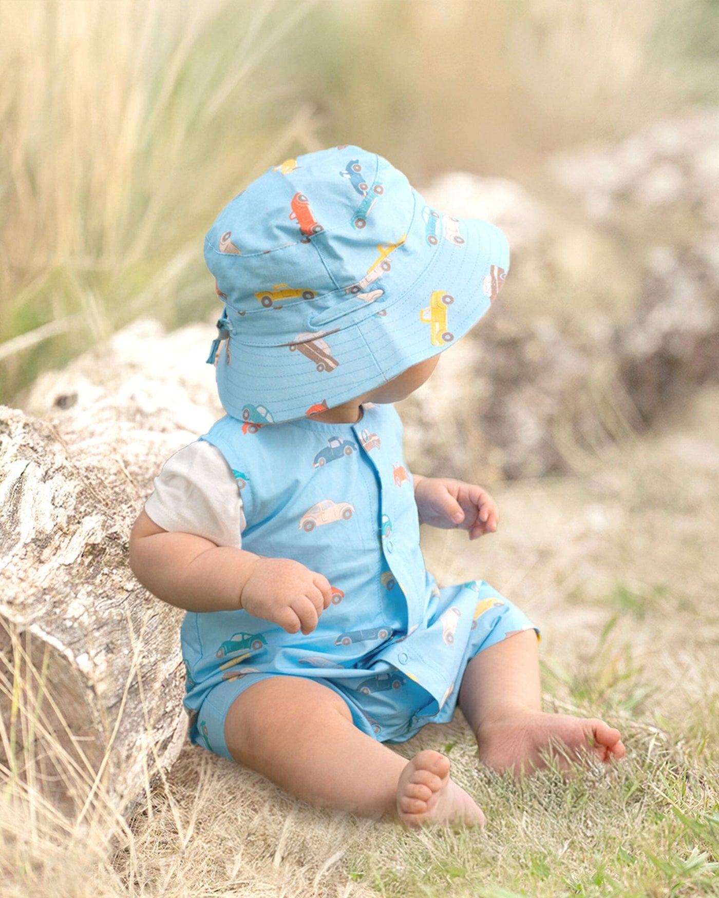 Toshi Ryder Sunhat - Fast Lane Cyan Hats Toshi 