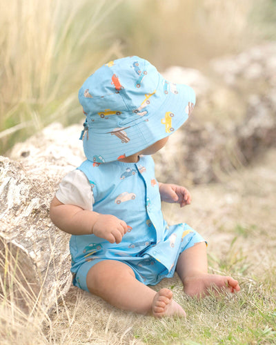 Toshi Ryder Sunhat - Fast Lane Cyan Hats Toshi 
