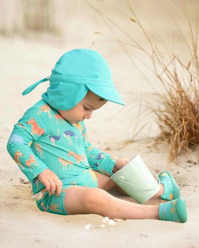 Toshi - Splash Swim LS Onesie | Congo Seagrass One-Piece Swimsuit Toshi 