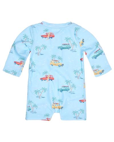 Toshi Splash Swim LS Onesie - Swell Seekers Sky One-Piece Swimsuit Toshi 