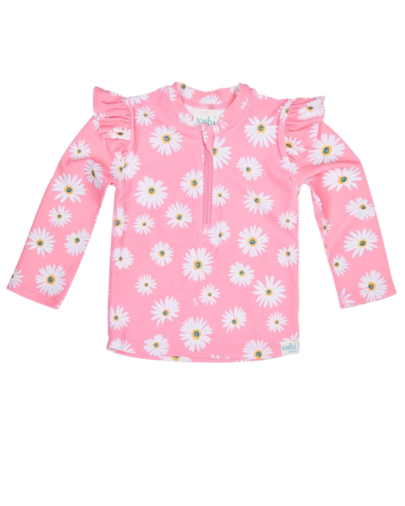 Toshi Splash Swim LS Rashie - Daisy Watermelon Rashie Toshi 