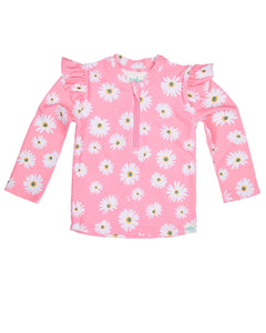 Toshi Splash Swim LS Rashie - Daisy Watermelon