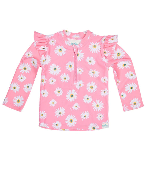 Toshi Splash Swim LS Rashie - Daisy Watermelon