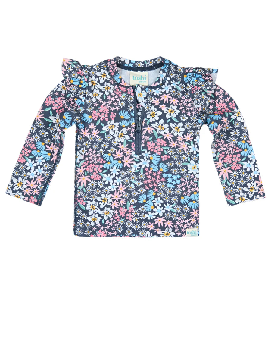 Toshi Splash Swim LS Rashie - Wattle Dusk Rashie Toshi 